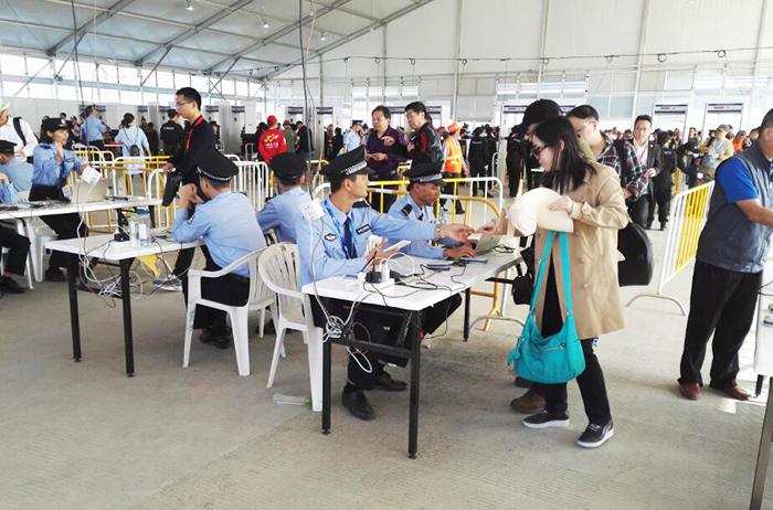 珠海航展手持式身份證閱讀器