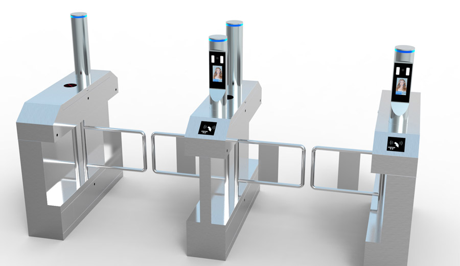 東信小鋼炮人臉識別閘機(jī)通道系統(tǒng)效果圖