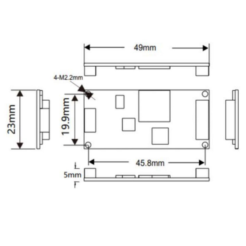 EST-100-MINI嵌入式身份證閱讀器模塊